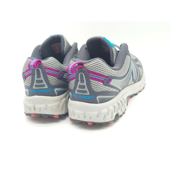 Women's Size 7.5 New Balance 412 V3  Trail Running Shoes. Blue Pink Gray - Picture 5 of 9